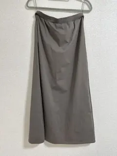 UNIQLO AIRism ブラウンロングスカート L