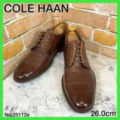 【人気メンズブランド革靴】COLEHAAN ブラウン プレーントゥ　26.0㎝