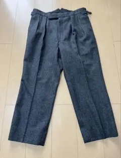 Fumiya Hirano トラウザーズ　サイズ40 チャコールグレーフランネルのサムネイル