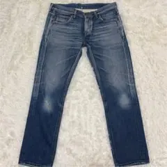 Leeリー 日本製 デニムパンツMダメージジーンズ オーガニックコットン Y2K