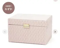 Francfranc エンボス ジュエリーボックス L ピンク