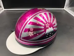 コルク半　富士日章　桜花　アイボリー 富士日章 コルク半 ヘルメット 桜花爛漫の通販 by paint｜ラクマ