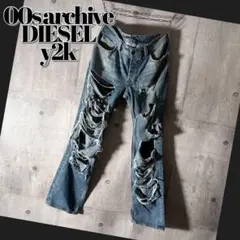 00s diesel destroy denim pants y2k drip