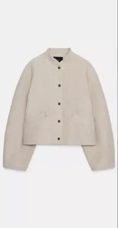 ソフトボンバージャケット ベージュ