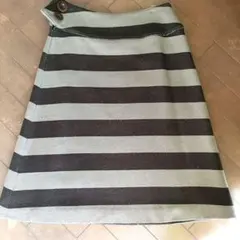 Sally Scott ストライプ 膝丈スカート
