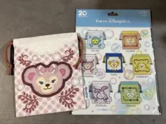 ［新品］東京ディズニーシー　ダッフィー &フレンズ20周年巾着（シェリーメイ）