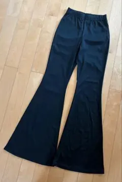 SHEIN シーイン　レディース　ワイドパンツ　スラックス　ブラック黒　ゴム