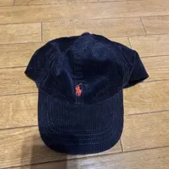 90s Polo Ralph Lauren ベロア 刺繍 キャップ