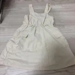 GU キッズ ジャンバースカート アイボリー