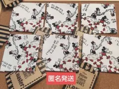 スケーター　ディズニー　布　コースター　6枚セット