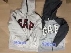 GAP フード付きジップアップパーカー 150cm130cmセット