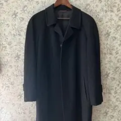 黒 カシミヤ100% チェスターコート