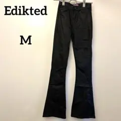 Edikted エディクテッド コーティング フレアパンツ ベルボトム M