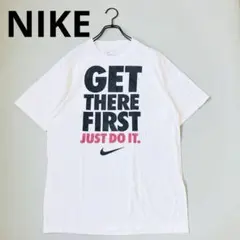し*こ様 NIKE ナイキ Tシャツ L 白 黒 赤 JUST DO IT メキ