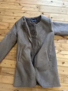 アーバンリサーチ 36 ノーカラーフェイクムートンコート