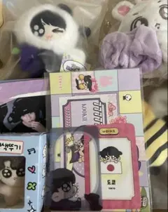 BTS グク モックニム グクトゥギ 7cm 服 ぶどうトゥギ10cm シュシュ