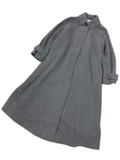 ナチュラルビューティーベーシック ボリュームAラインコート グレー M