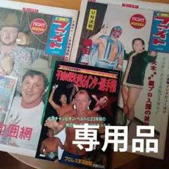 プロレス 週刊ファイト 1980年2冊 + ゴング1981年増刊 インター選手権