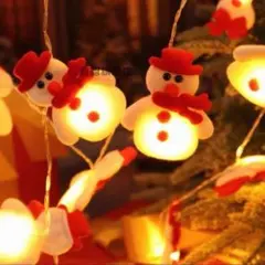 イルミネーション クリスマス ライト LED SnowMan 雪だるま サンタ