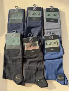 【新品未使用✨】aytuq メンズ ソックス 6足セット　4色