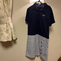 Callaway ポロワンピース ネイビー/ホワイト