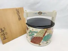 茶道具 手桶水指 扇面ノ絵 森里陶楽 高台寺窯 水指 共箱 - メルカリ