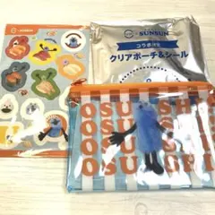 パペットスンスン スシロー クリアポーチ&シール PUPPET SUNSUN