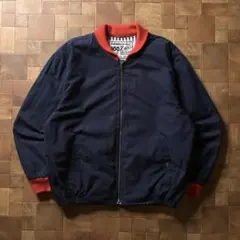 90s 香港製　BEBE NEW YORK　スイングトップ　ブルゾン　ネイビー