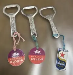 昭和レトロ！　キリンビール&リボンシトロン　栓抜きセット ビール用 3点