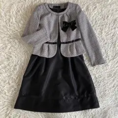 【極美品】ジョイベラ　ボレロ＋ワンピース　ママスーツセットアップ　セレモニー　L