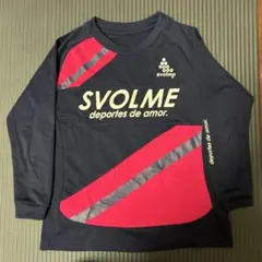 SVOLME 長袖シャツ ネイビー ピンク120
