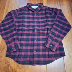 MUJI　シャツ　チェック柄　130cm