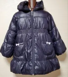 【USED】軽くて暖かい♪anyFAM タフタプリントコート 130