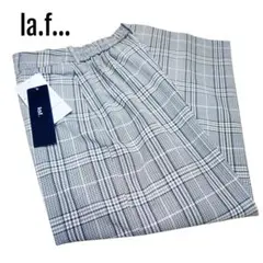 ラエフ　チェック柄　アンクルパンツ　1Ｓ　タグ付き　ライクラファイバー