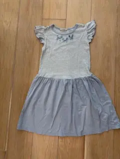 ストライプ柄ノースリーブワンピース 130