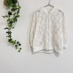 ［AZUL by MOUSSY］レースフルジップジャケット（M）長袖　ジャケット