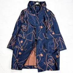 ✨美品✨キューブキューブ　センソユニコ　スプリングコート　アート　スタンドカラーのサムネイル