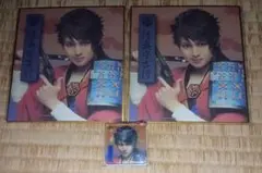 ミュージカル刀剣乱舞　陸奥守吉行　ミニ色紙　アクリルブロックキーホルダーセット