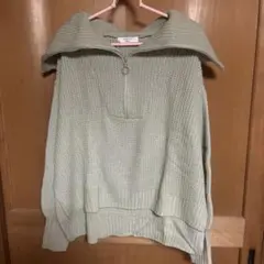 サマンサモス2ブルー　チャック付き　セーター