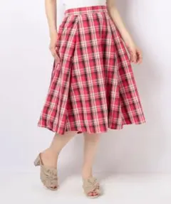 chocol raffine robe☆チェックフレアスカートのサムネイル