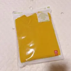 【新品】リブハイネックT 90cmマスタード