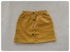 ★値下げ・グローバルワーク★スカート　コーデュロイ　イエロー　110cm
