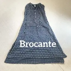 Brocante ブロカント リーフ柄ノースリーブワンピース サイズ2のサムネイル