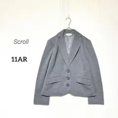 【Scroll】ストレッチ テーラードジャケット カジュアルスーツ 大人きれいめ