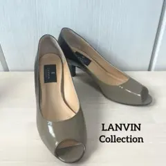 LANVIN ランバン コレクション オープントゥパンプス 24cm