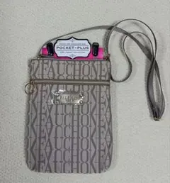 新品　フォション　 ロゴプリント ３ＷＡＹポシェット　②　ベージュ