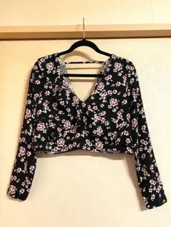 ZARA ザラ ブラウス トップス カットソー 花柄 カシュクール 新品