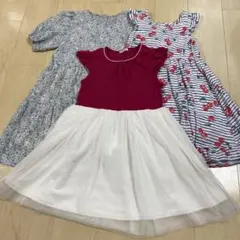 140 ワンピース 3枚セット まとめ売り エニイファム GU juo