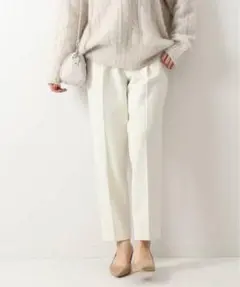 Spick and Span 両面起毛テーパードパンツ