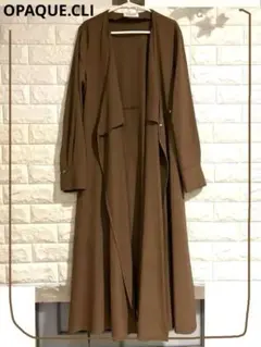 ワールド／OPAQUE.CLIP ロングワンピースコート　ブラウン